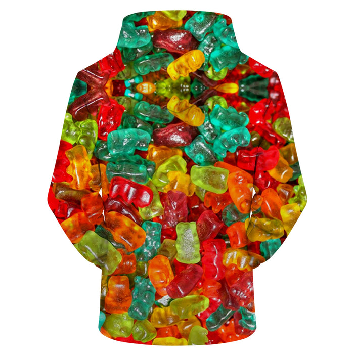 Gummy Bear 3D Sweatshirt Hoodie Pullover
