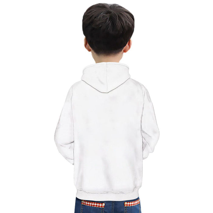 My Body My Choice Printed White Hoodie For Kids