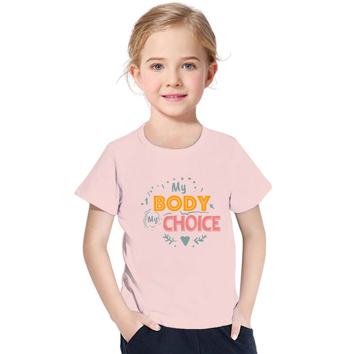My Body My Choice Pink Kids T-Shirt