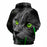 3D Black Cat Printed Hoodie