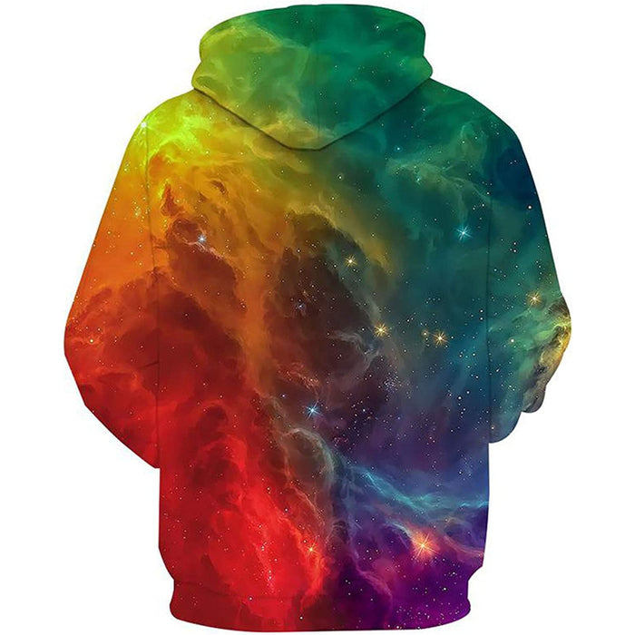 Fire Flame Graphic Hooded Sweatshirt