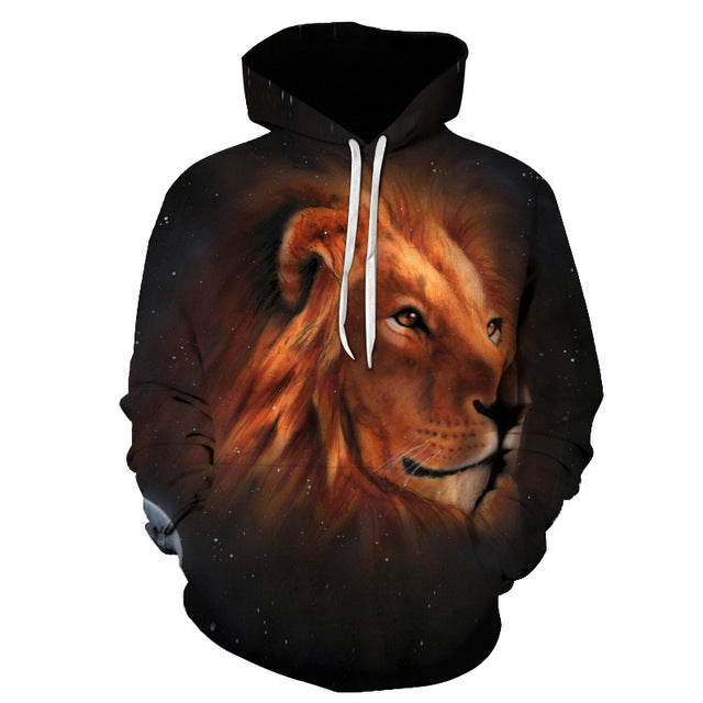 Space Lion 3D Sweatshirt, Hoodie, Pullover