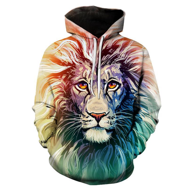 Ancient Colorful Lion 3D Sweatshirt, Hoodie, Pullover — My 3D Hoodie