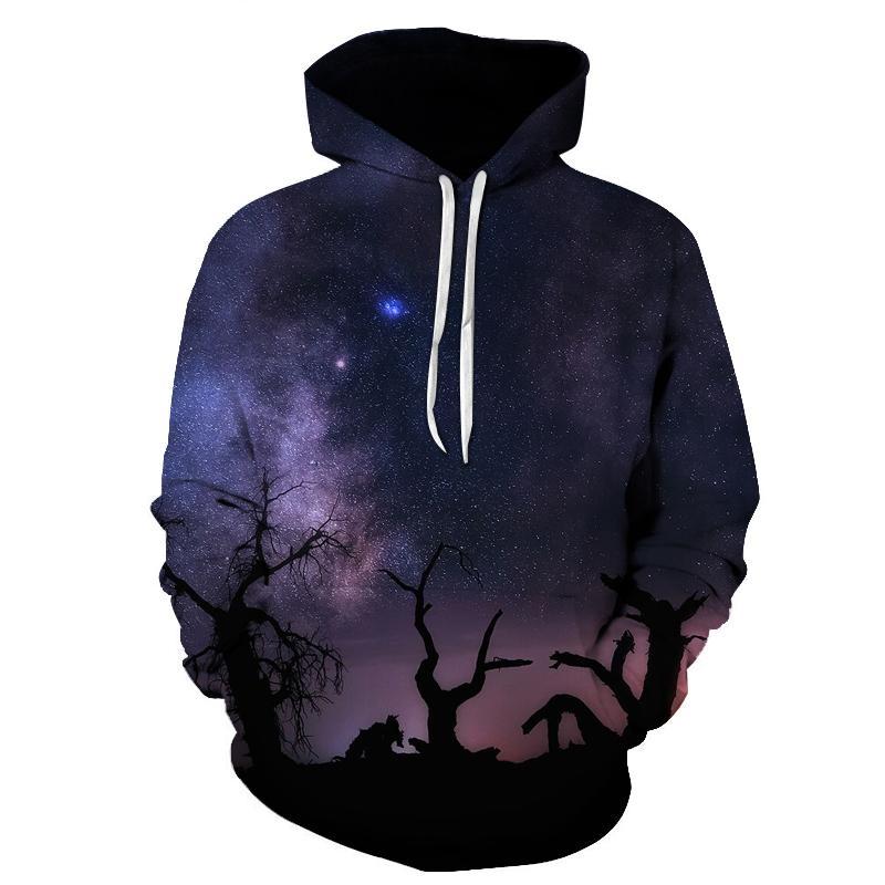 Night Stars Silhouette 3D Sweatshirt, Hoodie, Pullover — My 3D Hoodie