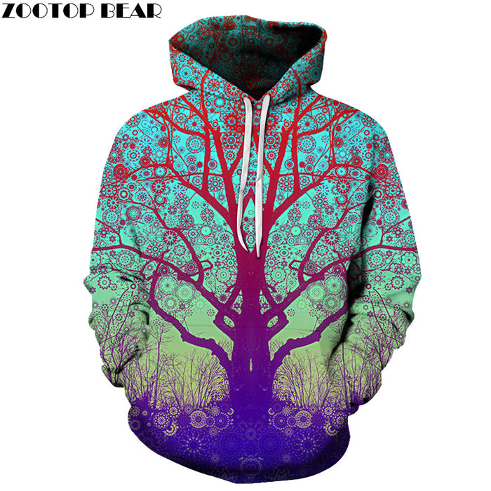 Yogi Tree 3D Sweatshirt Hoodie Pullover