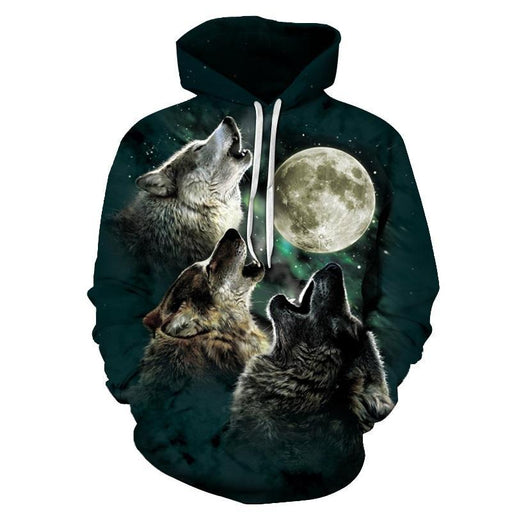 Three Wolf Moon 3D Sweatshirt Hoodie Pullover