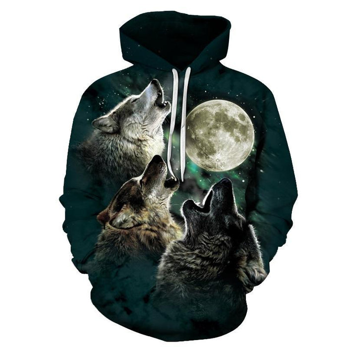 Three Wolf Moon 3D Sweatshirt Hoodie Pullover