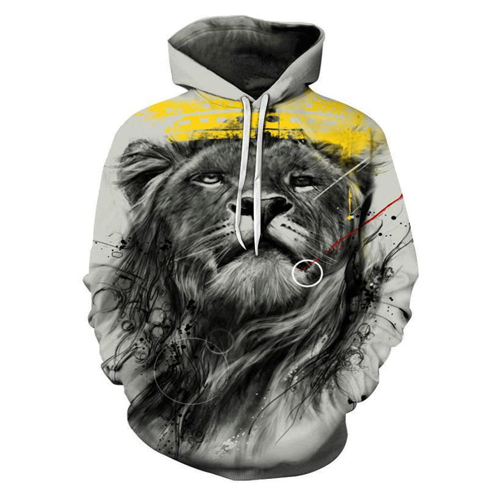 Lion's Head 3D Sweatshirt Hoodie Pullover