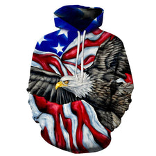 American Bald Eagle 3D Sweatshirt Hoodie Pullover — My 3D Hoodie