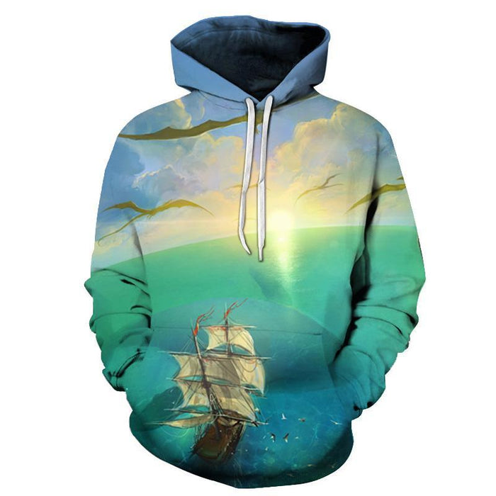 Pirates Ship  3D Sweatshirt Hoodie Pullover