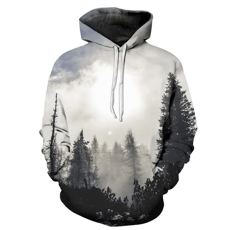 Forest Trees 3D Sweatshirt Hoodie Pullover — My 3D Hoodie