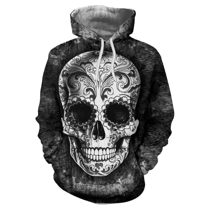 Artistic Skull 3D Sweatshirt, Hoodie, Pullover