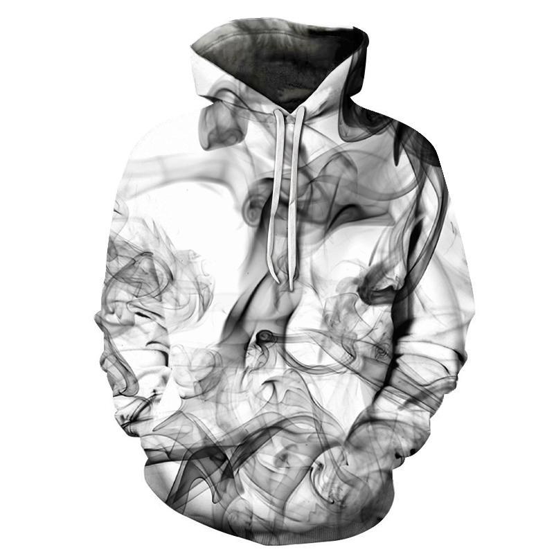 Black Smoke 3D Sweatshirt Hoodie Pullover — My 3D Hoodie