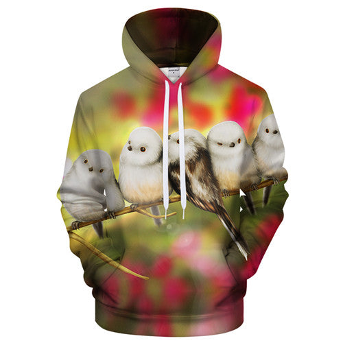 Cute Morning Birds 3D Sweatshirt Hoodie Pullover